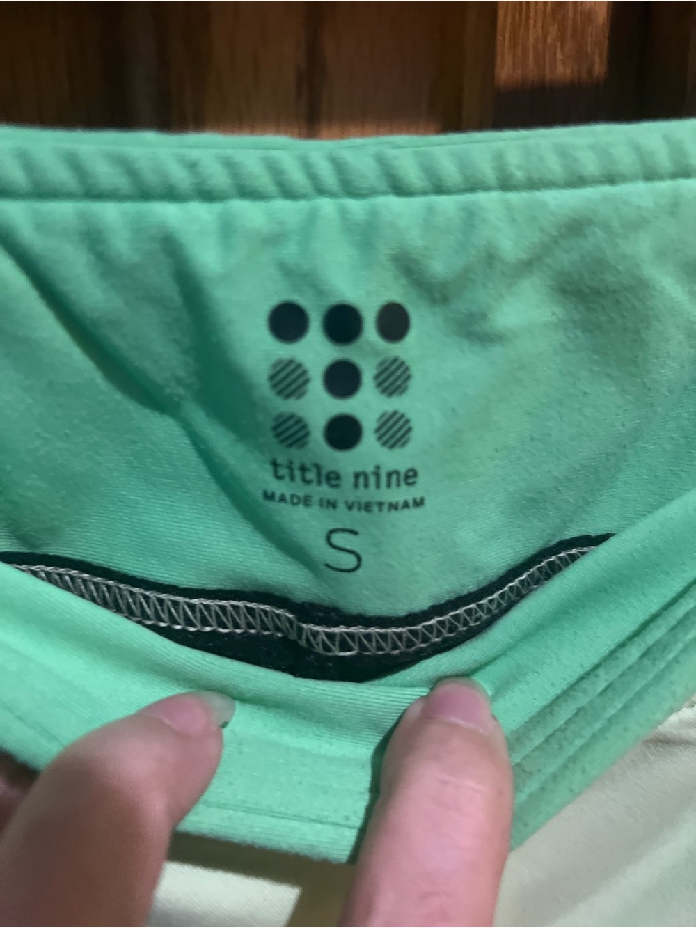 Title Nine Green Abstract Skort - Picture 3 of 4